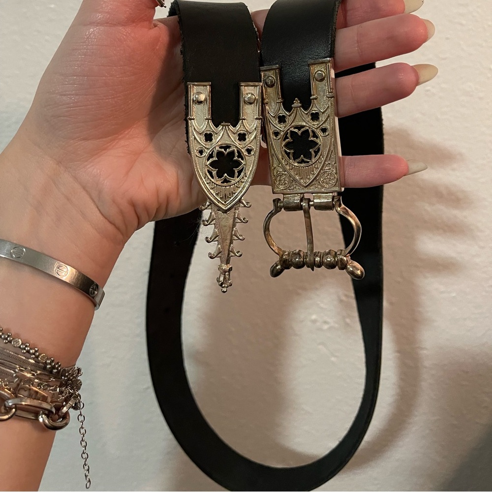 Genuine leather skirt/dress belt
